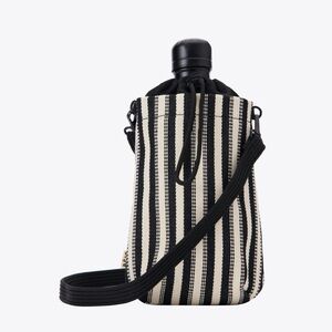 Beis | The Water Bottle Crossbody in Black Stripe- Summer Collection